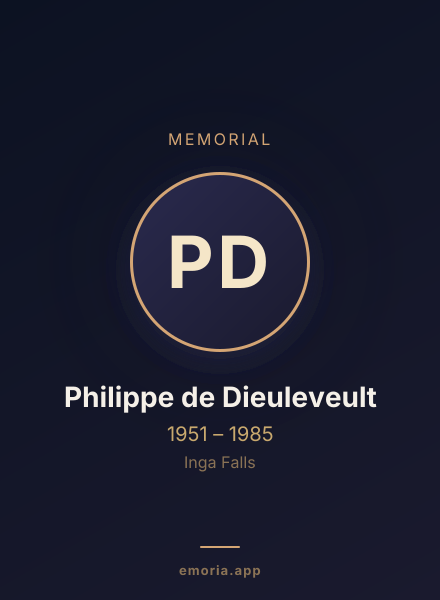 Memorial portrait of Philippe de Dieuleveult
