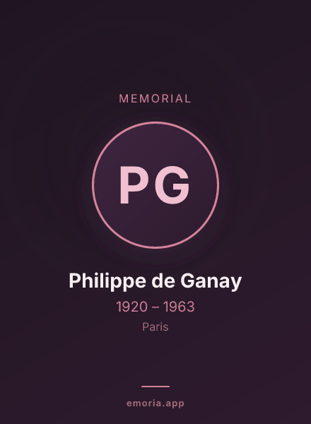 Memorial portrait of Philippe de Ganay