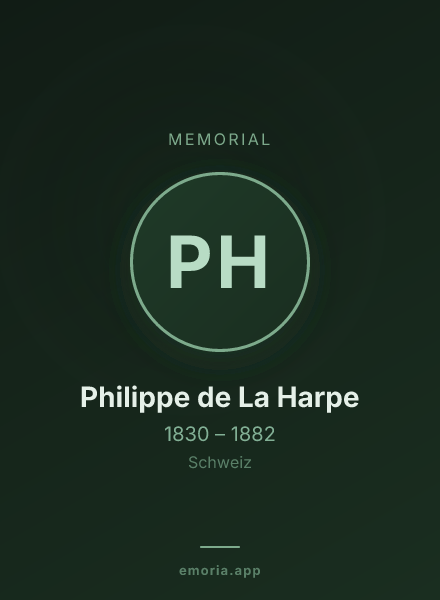 Memorial portrait of Philippe de La Harpe