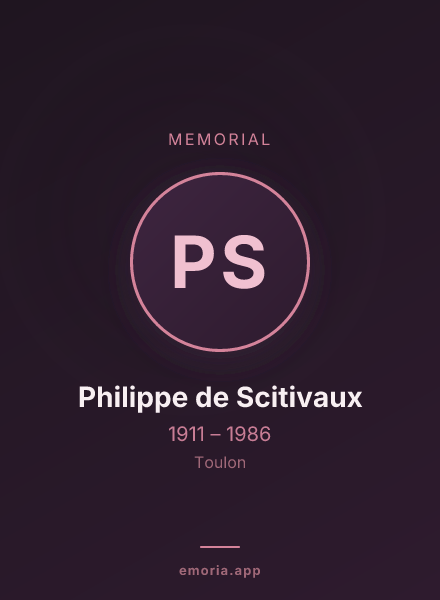 Memorial portrait of Philippe de Scitivaux