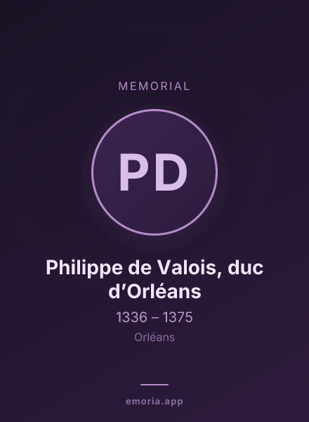 Memorial portrait of Philippe de Valois, duc d’Orléans