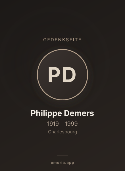 Gedenkportrait von Philippe Demers