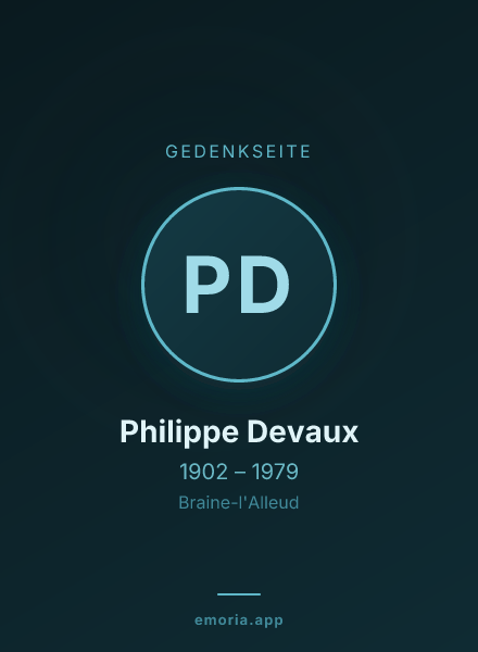 Gedenkportrait von Philippe Devaux