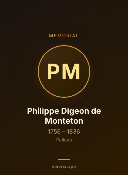 Memorial portrait of Philippe Digeon de Monteton