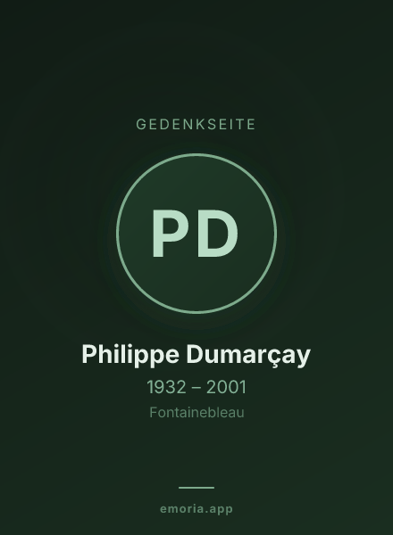 Gedenkportrait von Philippe Dumarçay