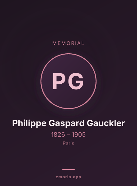 Memorial portrait of Philippe Gaspard Gauckler