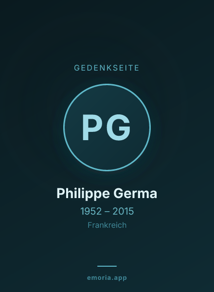 Gedenkportrait von Philippe Germa