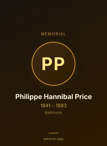 Memorial portrait of Philippe Hannibal Price