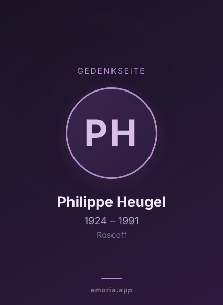Gedenkportrait von Philippe Heugel