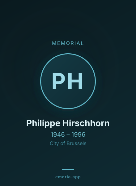 Memorial portrait of Philippe Hirschhorn