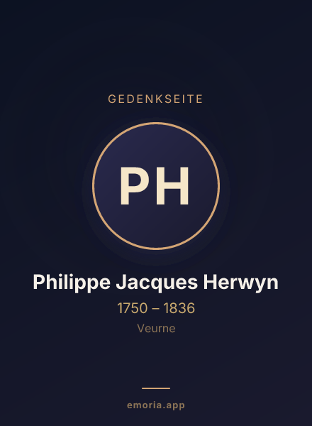 Gedenkportrait von Philippe Jacques Herwyn