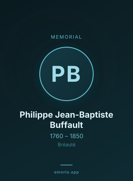 Memorial portrait of Philippe Jean-Baptiste Buffault
