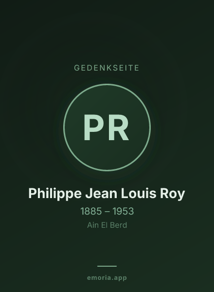 Gedenkportrait von Philippe Jean Louis Roy