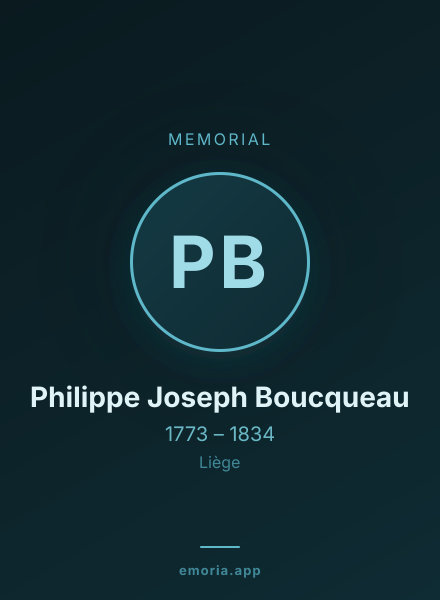 Memorial portrait of Philippe Joseph Boucqueau