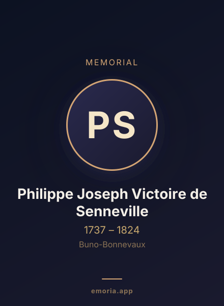 Memorial portrait of Philippe Joseph Victoire de Senneville
