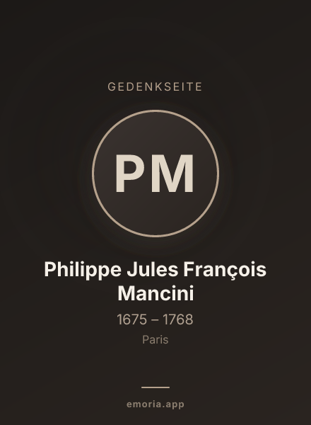 Gedenkportrait von Philippe Jules François Mancini