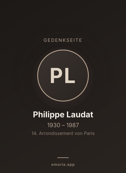 Gedenkportrait von Philippe Laudat