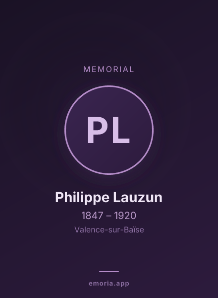 Memorial portrait of Philippe Lauzun
