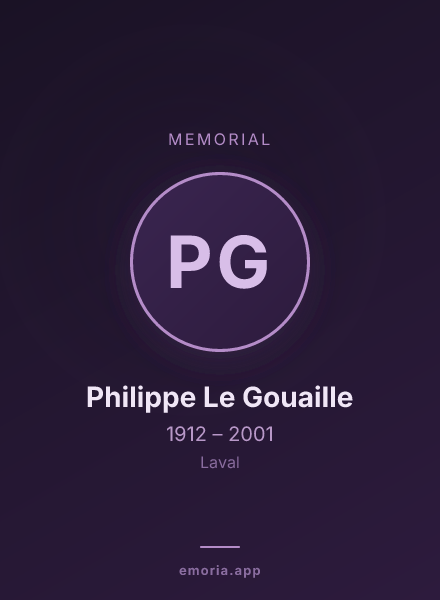 Memorial portrait of Philippe Le Gouaille