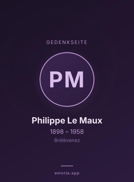 Gedenkportrait von Philippe Le Maux