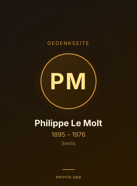 Gedenkportrait von Philippe Le Molt