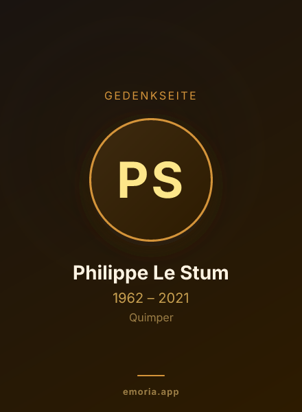Gedenkportrait von Philippe Le Stum