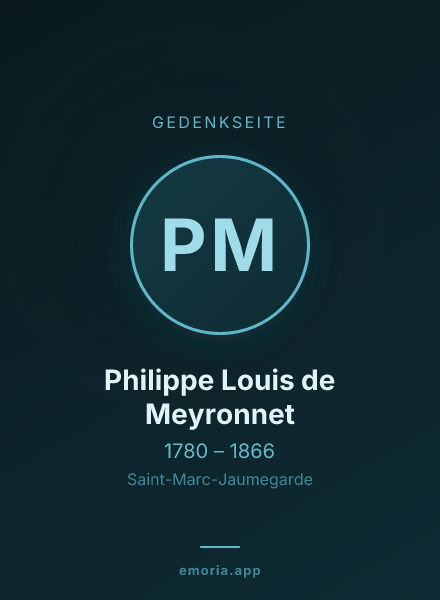 Gedenkportrait von Philippe Louis de Meyronnet