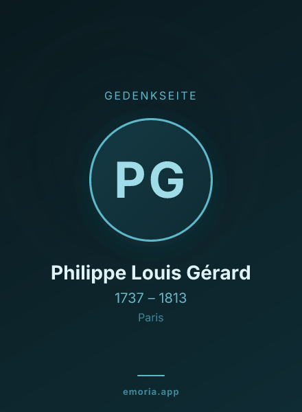 Gedenkportrait von Philippe Louis Gérard