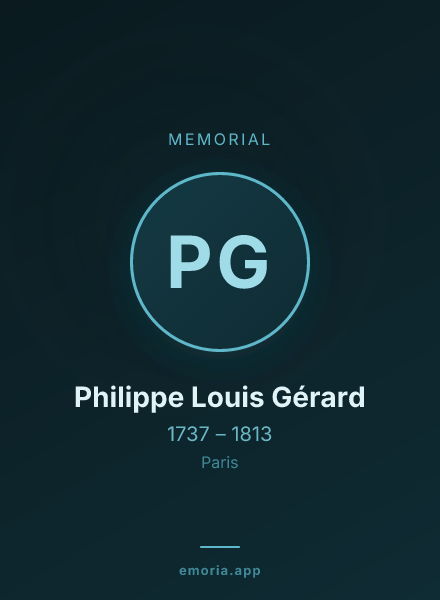 Memorial portrait of Philippe Louis Gérard