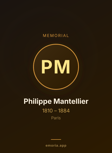 Memorial portrait of Philippe Mantellier
