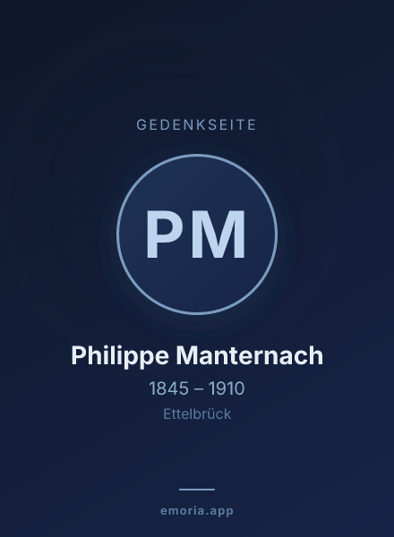 Gedenkportrait von Philippe Manternach