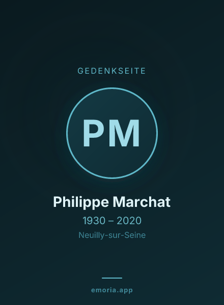Gedenkportrait von Philippe Marchat
