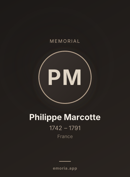 Memorial portrait of Philippe Marcotte