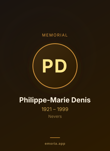 Memorial portrait of Philippe-Marie Denis