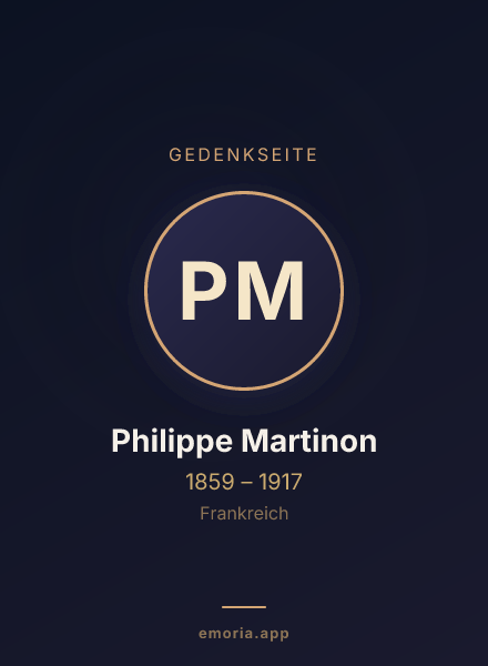 Gedenkportrait von Philippe Martinon