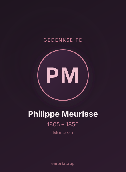Gedenkportrait von Philippe Meurisse