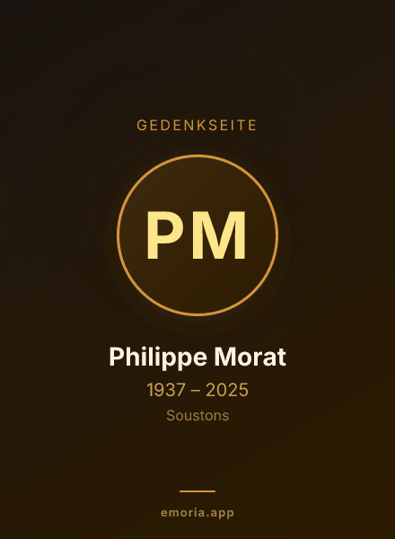 Gedenkportrait von Philippe Morat