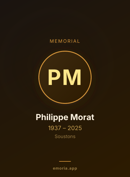 Memorial portrait of Philippe Morat