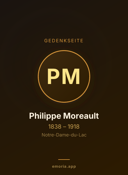Gedenkportrait von Philippe Moreault