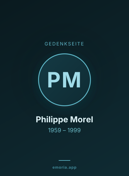 Gedenkportrait von Philippe Morel