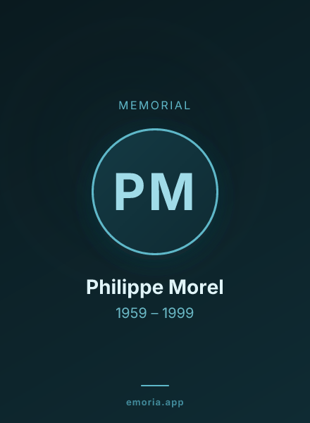 Memorial portrait of Philippe Morel