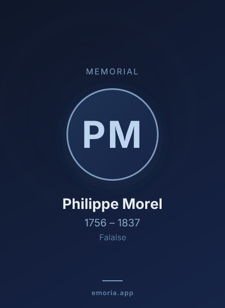 Memorial portrait of Philippe Morel