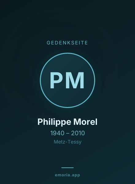 Gedenkportrait von Philippe Morel