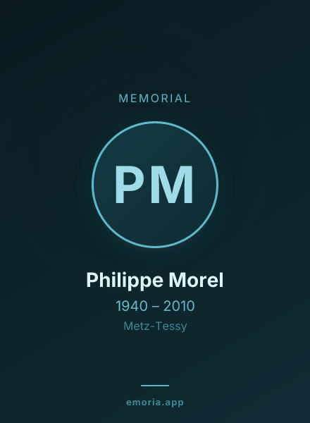 Memorial portrait of Philippe Morel