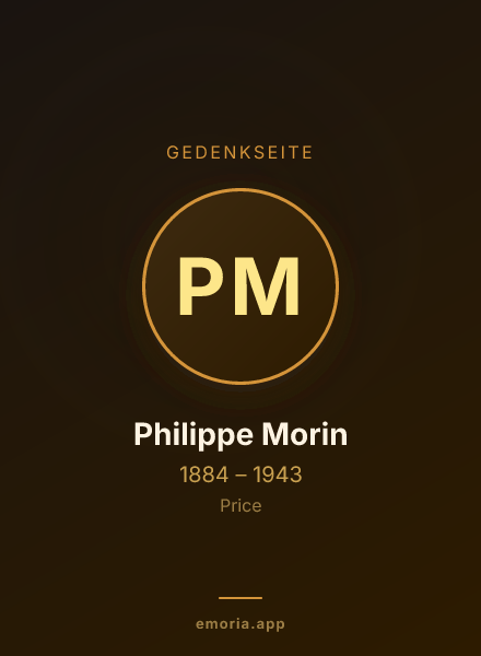Gedenkportrait von Philippe Morin