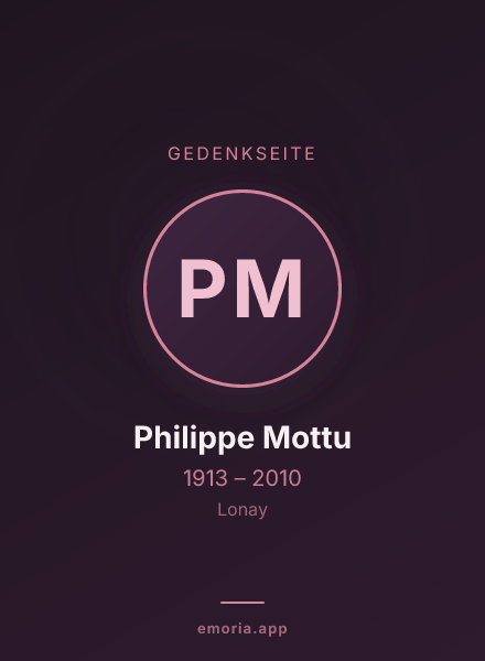 Gedenkportrait von Philippe Mottu
