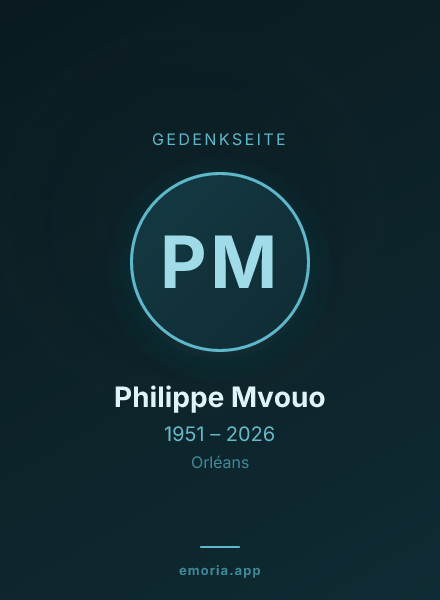 Gedenkportrait von Philippe Mvouo