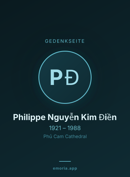 Gedenkportrait von Philippe Nguyễn Kim Điền