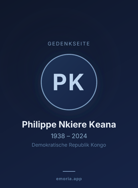 Gedenkportrait von Philippe Nkiere Keana