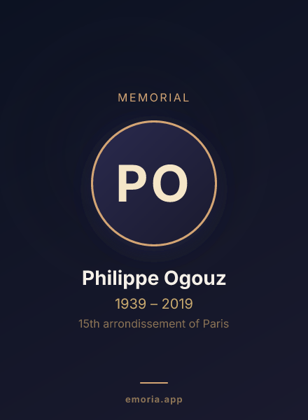 Memorial portrait of Philippe Ogouz